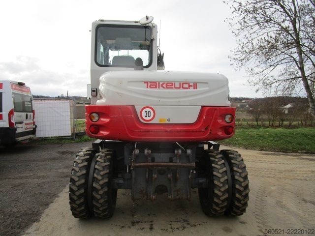 รถขุดล้อยาง Takeuchi TB 295W - POWERTILT + Schnellw + 3 Löffel