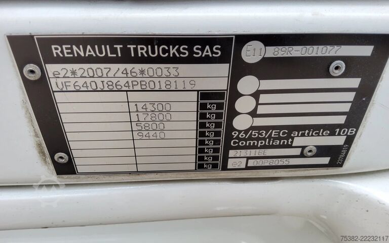 スーツケース Renault D (Verhuur VMT) SERIE 250.14 - ACC. - 05-BTT-5 ...
