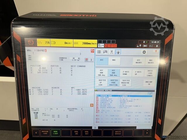 CNC vertikalni obradni centar Mazak VTC 820/20
