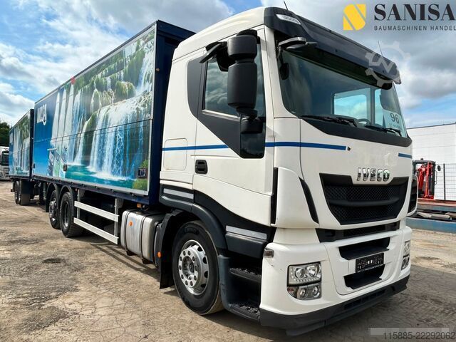 LKW mit Getränkeaufbau Iveco Stralis AS260S42/2x LBW/Schwenkwand/Zug