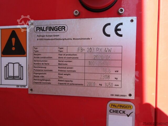 Otro palfinger F3-203 PX 4W 4 Wege, Allrad ,Stapler 626 h
