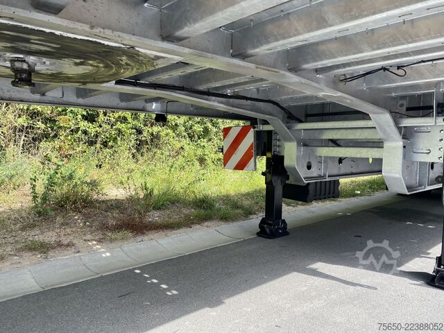Åben sættevogn Möslein ST 3-Plato 9,4  3 Achs Satteltieflader Plato 45 t GGfür Fertigteile, Baumaschinen oder Container