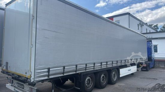 Nyitott ponyvás félpótkocsi KRONE SD STANDARD CURTAINSIDER,  PALETTENKASTEN, LIFTACHSE, MIETKAUF MGL.