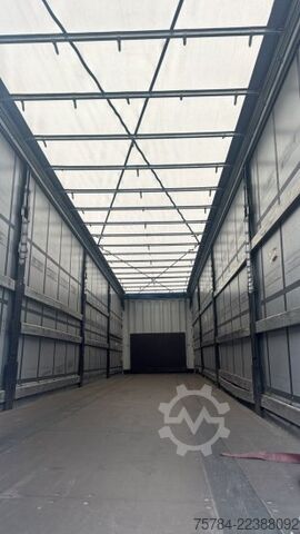 Nyitott ponyvás félpótkocsi KRONE SD STANDARD CURTAINSIDER,  PALETTENKASTEN, LIFTACHSE, MIETKAUF MGL.