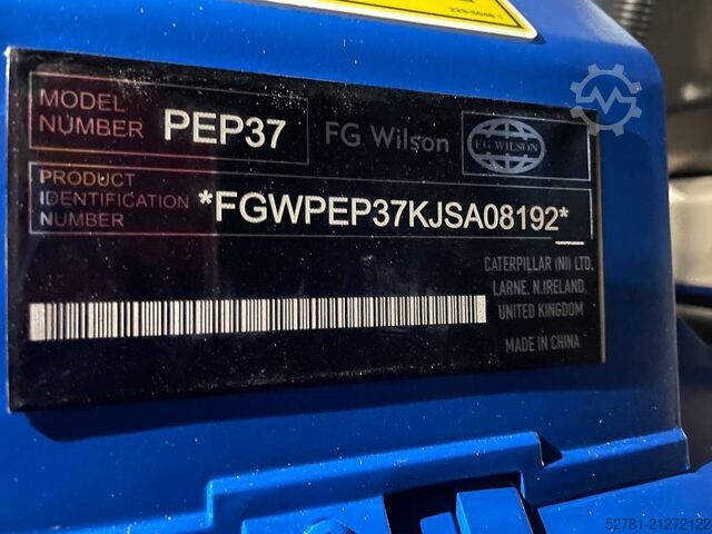 Agregat FG Wilson P33-3 - 33 kVA Genset - 125L Tank - DPX-16003-66