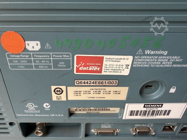Měřicí systém Tektronix DPO 4032 Cyfrowy Oscyloskop 350 MHz 2,5 GS/s Sprawny Tektronix DPO 4032 Cyfrowy Oscyloskop 350 MHz 2,5 GS/s Sprawny