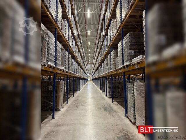 Ağır hizmet tipi raf palet rafları 14 lfm STOW Palettenregale, H: 690cm Fachlast: 2250 kg, PNB0472, Regale