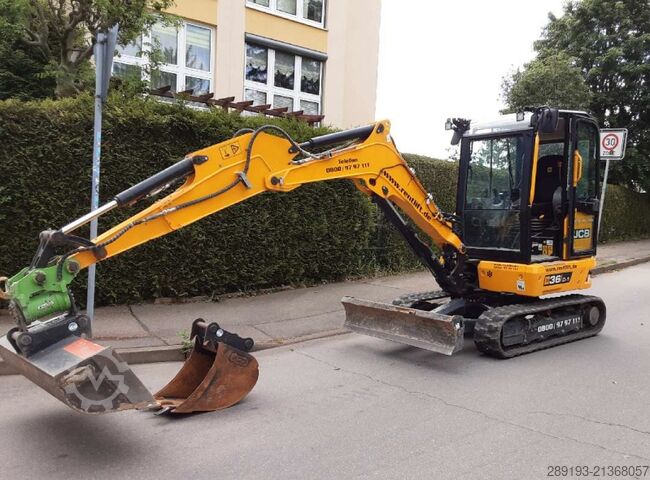 รถขุดขนาดเล็ก JCB 36 C1 Diesel 3,6t +3 Löffel