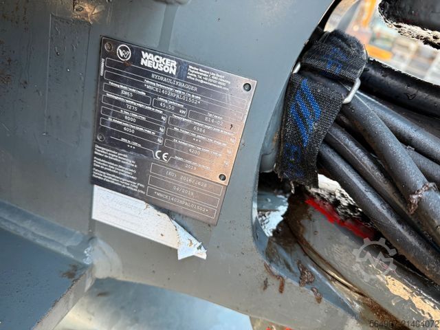 Gumikerekes kotrógép WACKER Neuson EW 65 Powertilt 30 km/h ZSA VOLL!