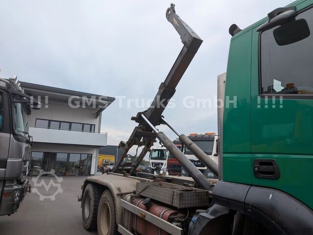 Camión portacontenedores de gancho IVECO Trakker 410 / 6X4 / Full steel / Manual Retarder