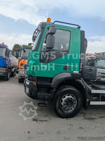 Camión portacontenedores de gancho IVECO Trakker 410 / 6X4 / Full steel / Manual Retarder