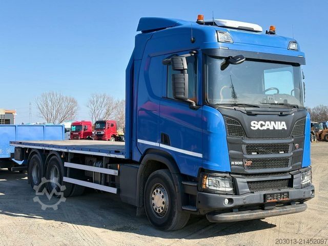 Camión de plataforma SCANIA R500 6x4 Pritsche Retarder TOP!