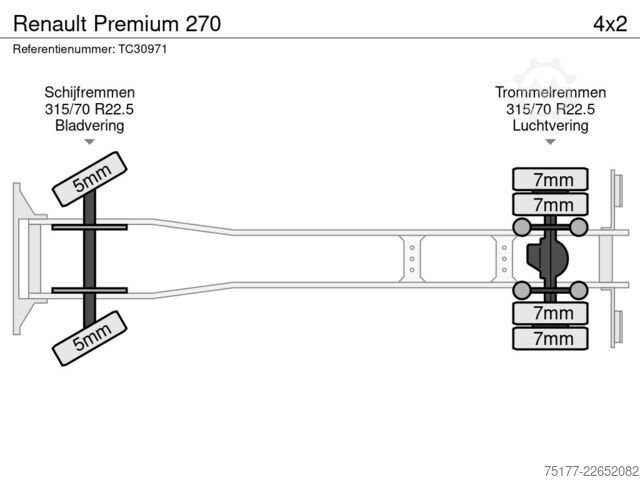 Kamion cisterna Renault Premium 270