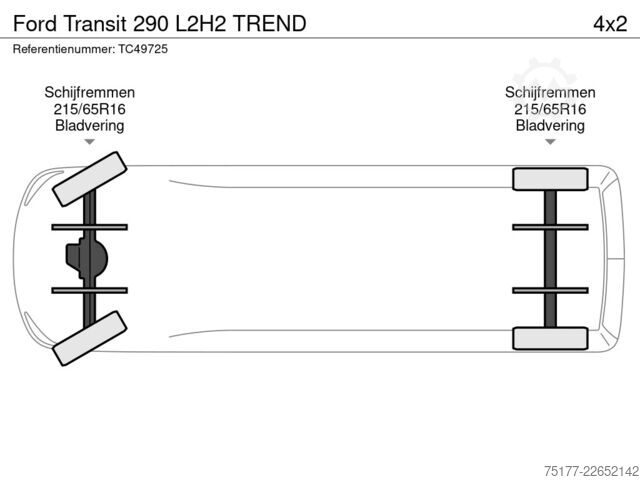 Panel van Ford Transit 290 L2H2 TREND