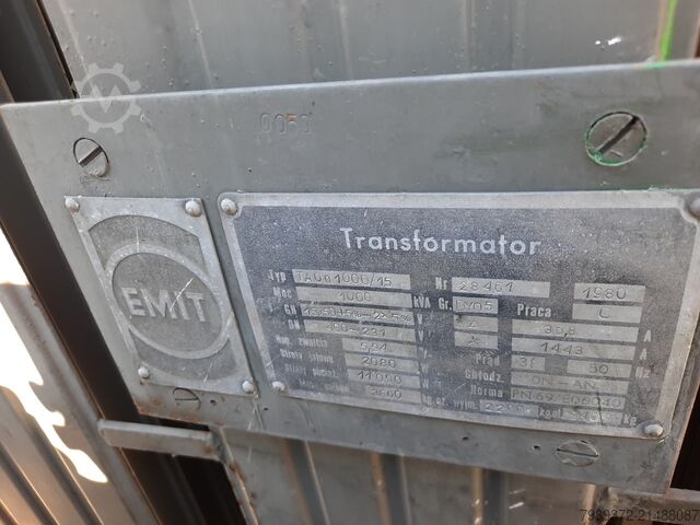 100kVA ट्रांसफॉर्मर EMIT typ: TA0o1000/15