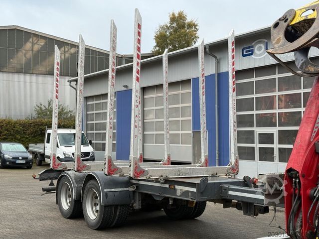 Rąstinių priekaba  Janzen T RH19 Holzanhänger 2 Achse 19.000 Kg