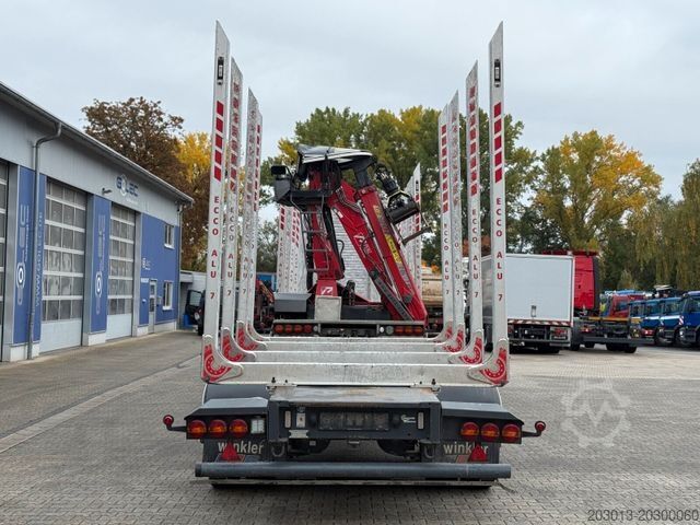 Rąstinių priekaba  Janzen T RH19 Holzanhänger 2 Achse 19.000 Kg