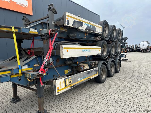 Transport av containrar Krone stack of 3x 2013/2014 KRONE 40FT/45FT chassis /...