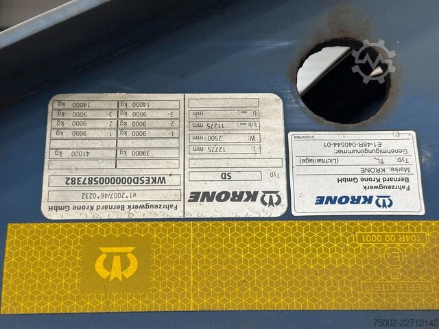Transport av containrar Krone stack of 3x 2013/2014 KRONE 40FT/45FT chassis /...