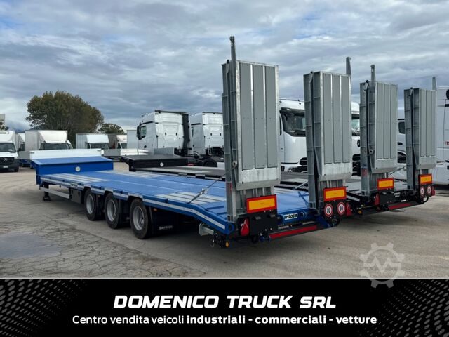 Low-loader semi-trailer for transporting construction machinery BERTOJA BERTOJA