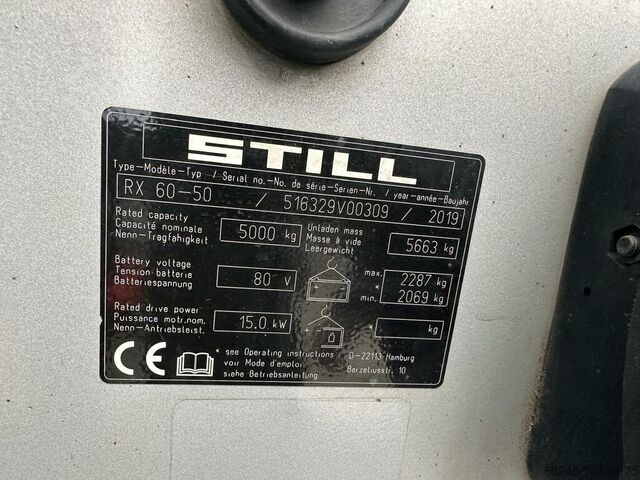 Elektrischer Triplex-Gabelstapler Still RX60-50, Baujahr 2019 STILL RX60-50