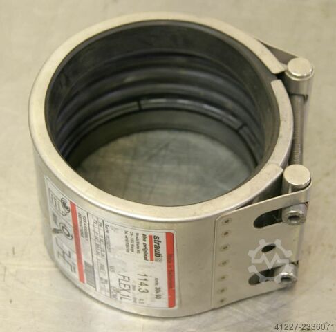 Cauruļu savienojums nerūsējošā tērauda savienotājs Straub FLEX 1L 114,3