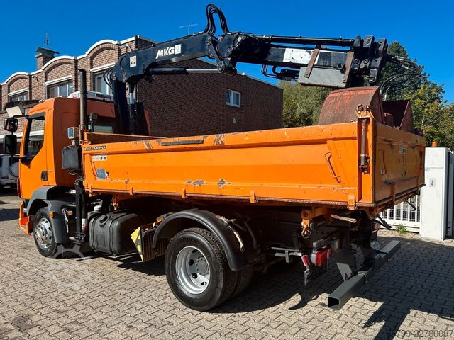 شاحنة قلابة ثلاثية الجوانب DAF 16.250LF Meiller 3-Skipper +MKG HLK106-HP Kran