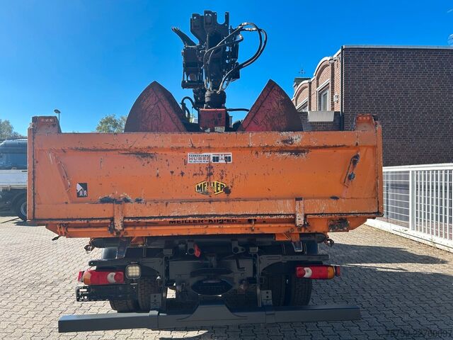 شاحنة قلابة ثلاثية الجوانب DAF 16.250LF Meiller 3-Skipper +MKG HLK106-HP Kran