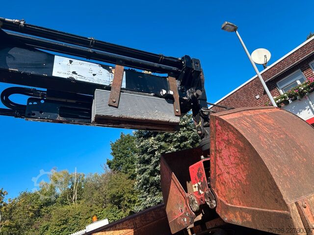 شاحنة قلابة ثلاثية الجوانب DAF 16.250LF Meiller 3-Skipper +MKG HLK106-HP Kran