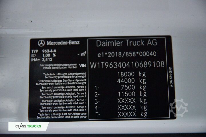 стандартный тракторный агрегат MERCEDES-BENZ Actros 5 1845 BigSpace