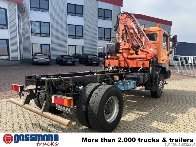 Șasiu de camion MAN 18.255 MAK 4x4 BB, Kran Atlas AK 85.1 A1