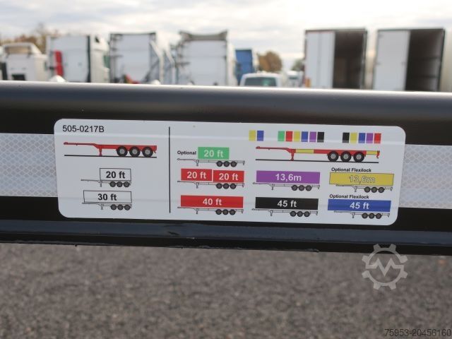 Växelflakssläp D-Tec VCC-01/FT-LS-S Flexi / Multi ADR SAF 20-45