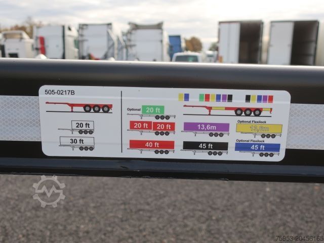 Växelflakssläp D-Tec VCC-01/FT-LS-S Flexi / Multi ADR SAF 20-45