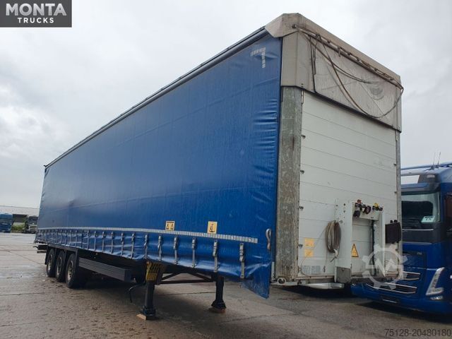 Åben sættevogn med presenning SCHMITZ CARGOBULL SCS S3T Varios, Edscha, hydraul. Hubdach, TÜV