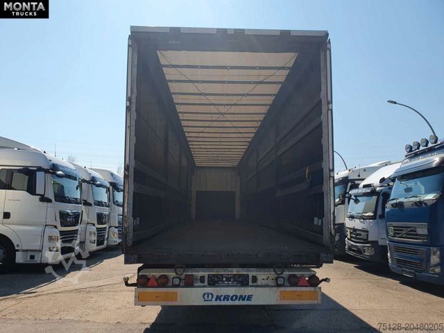 Open semitrailer with tarp KRONE SD Planenauflieger, Edscha, Liftachse,BPW