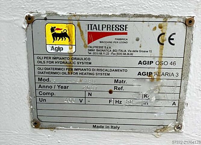 Molding Press Italpresse GL 14-6/180