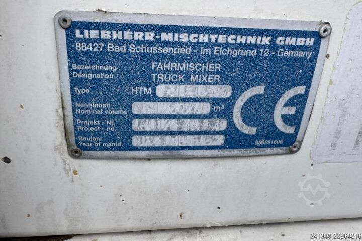 משאית מערבל בטון SCANIA G490 10x4 Liebherr 12m3