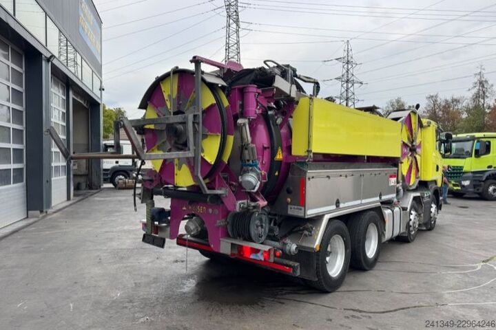 Vacuum tank truck SCANIA R480 8x4 Kaiser Aquastar 3 Recycler