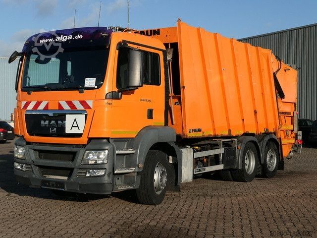Сметовоз MAN 26.320 TGS BL 6x2, Faun, Vario Press, Zöller