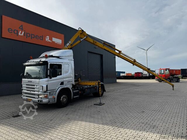 Camião-grua Scania P114-340 + HIAB 19-5 crane + remote / Euro-3 / ...