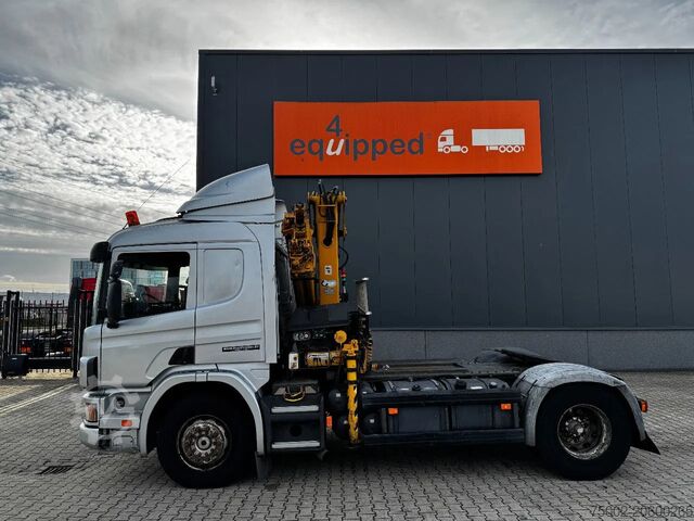 Camião-grua Scania P114-340 + HIAB 19-5 crane + remote / Euro-3 / ...