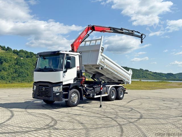 Grue montée sur camion RENAULT C 430 * FASSI F165A.0.23 + FUNK * 6x4