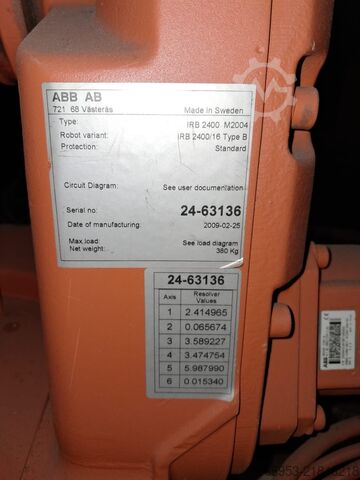Robot industrial ABB IRb 2400 M2004