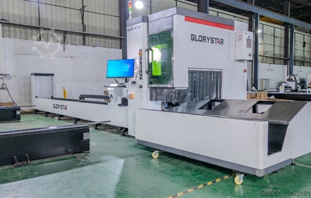 Mesin pemotong laser tabung Glorystar VS24TG 3kw Tube laser cutter