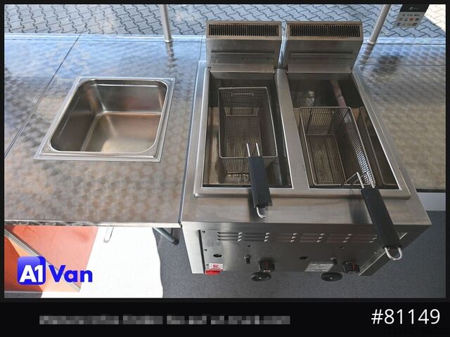Прицеп для перевозки скота SEICO Seico AE42-18w Verkaufsanhänger Imbiss, Fritteuse, Kühlschrank