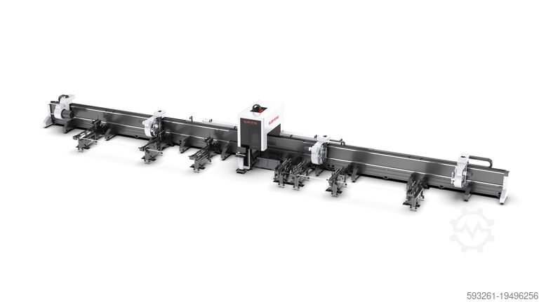 Tube laser cutting machine Four Chuck Metal laser Tube Cutter NS56FG 12KW