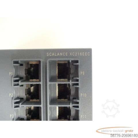 সিমেন্স উপাদান Siemens 6GK5216-0BA00-2FC2 SCALANCE XC216EEC E-Stand 1 SN SVPL2139223