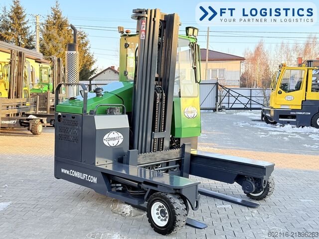 चार-तरफ़ा फोर्कलिफ्ट Combilift C4000 GAS TRIPLEX 5550 FREE LIFT CABIN