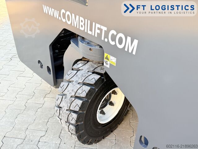 चार-तरफ़ा फोर्कलिफ्ट Combilift C4000 GAS TRIPLEX 5550 FREE LIFT CABIN