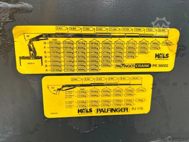 重负 Scania R164-580 V8 6x4 Tractor unit Palfinger PK 56002...